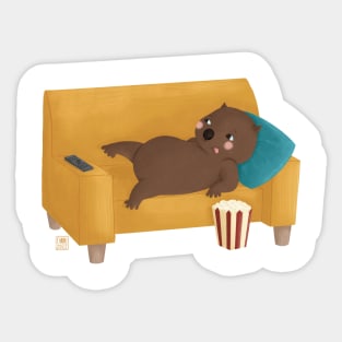 Lazy wombat Sticker